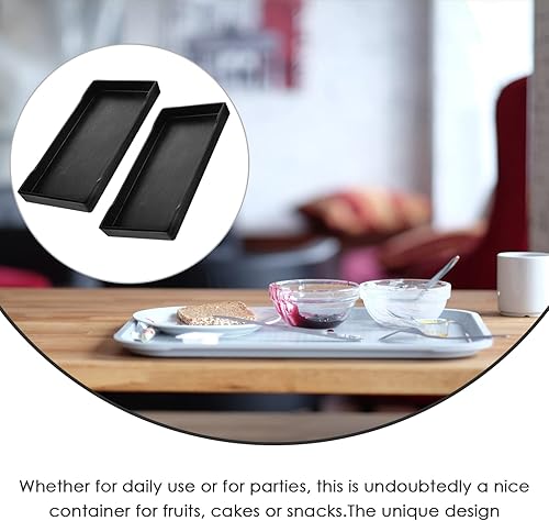 Miniatura 8 de Kichvoe Platos de sushi para servir, platos rectangulares para servir platos de sushi estilo japonés, platos de melamina, platos de charcutería,