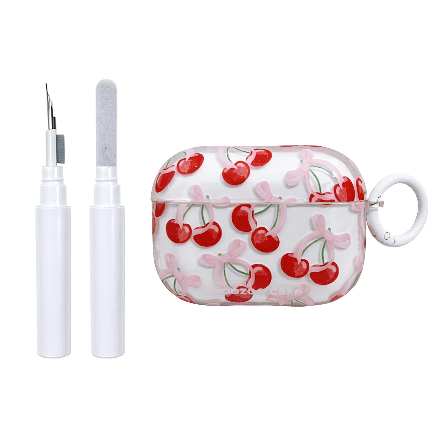 Faneiy for AirPods 3 Case (with Cleaner Kit) Clear Cute Bow Pattern Fashion Design Bowknot Aesthetic Shockproof Headphone Cover Cases for Airpods 3-