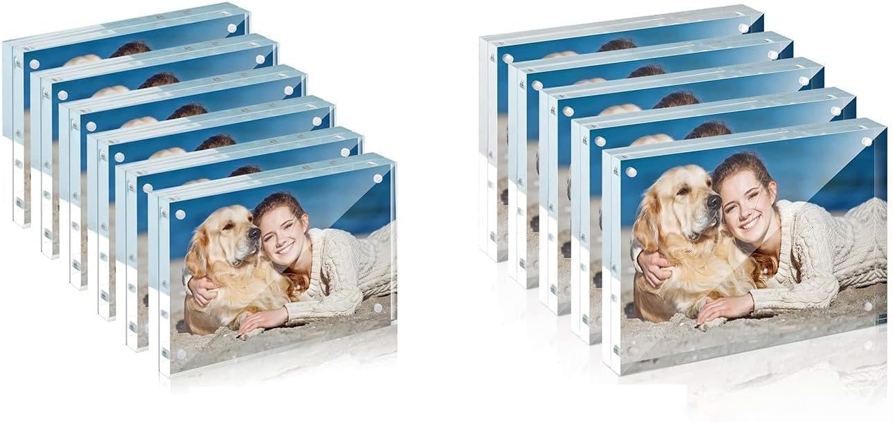 TWING Bundle Contains 4x6 Acrylic Picture Frame 6 Pack+ 5x7 Acrylic Picture Frame 5 Pack(11 PACK)