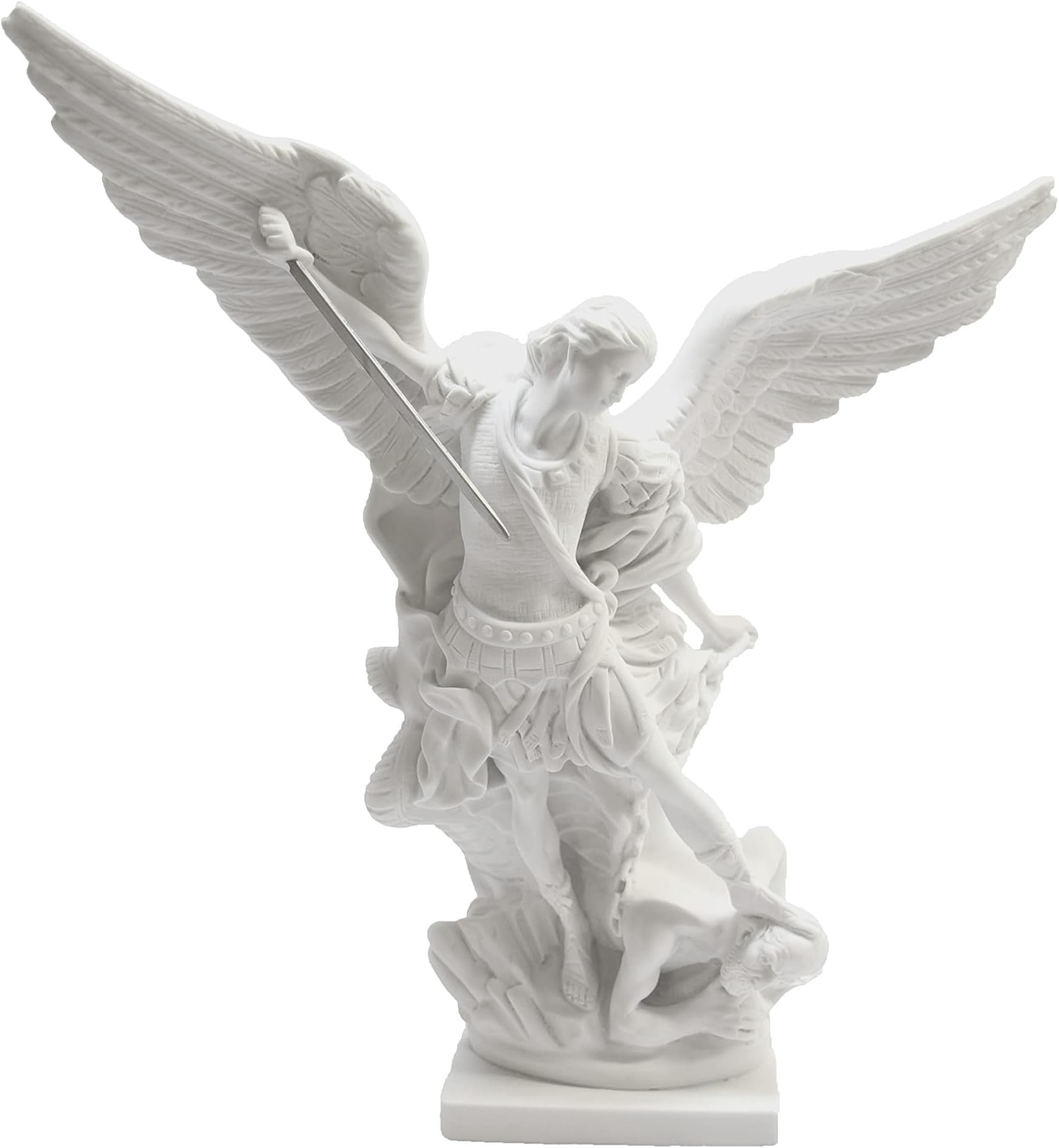 16" Saint St Michael The Archangel Italian Catholic Statue Sculpture Figurine Religious Protection Vittoria Collection Made in Italy