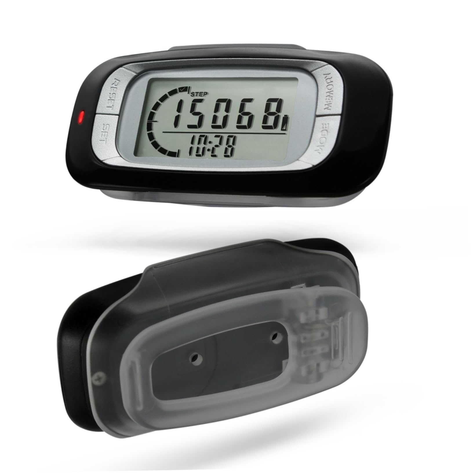 Abaodam Pédomètre Compteur De Pas Podomètres pour Marcher Compteur De Calories Comptoir Podomètre pour Marcher Compteur De Randonnée Pédestre Abdos