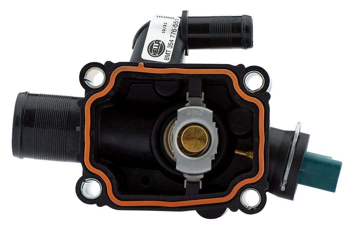 HELLA 8MT 354 776-551 Termostato, Refrigerante, Temp. apertura 91°C, con sensore temperatura, con guarnizione