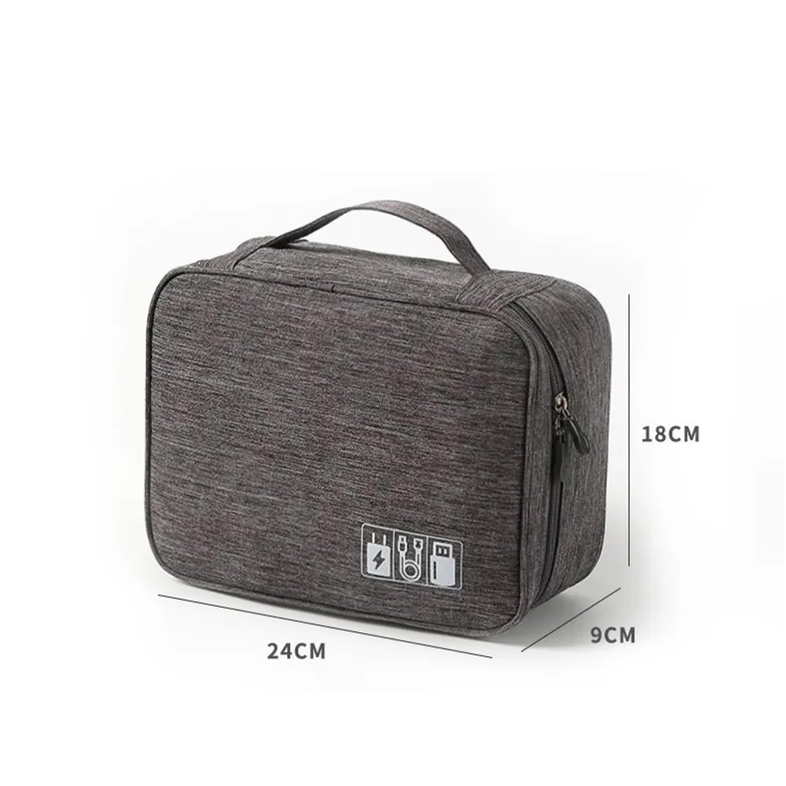 Sac De Câble Lot de 2 Sacs de Voyage numériques Multifonctions de Grande capacité, avec câble de données Mobile, Batterie Externe et Stockage USB(Color 1)