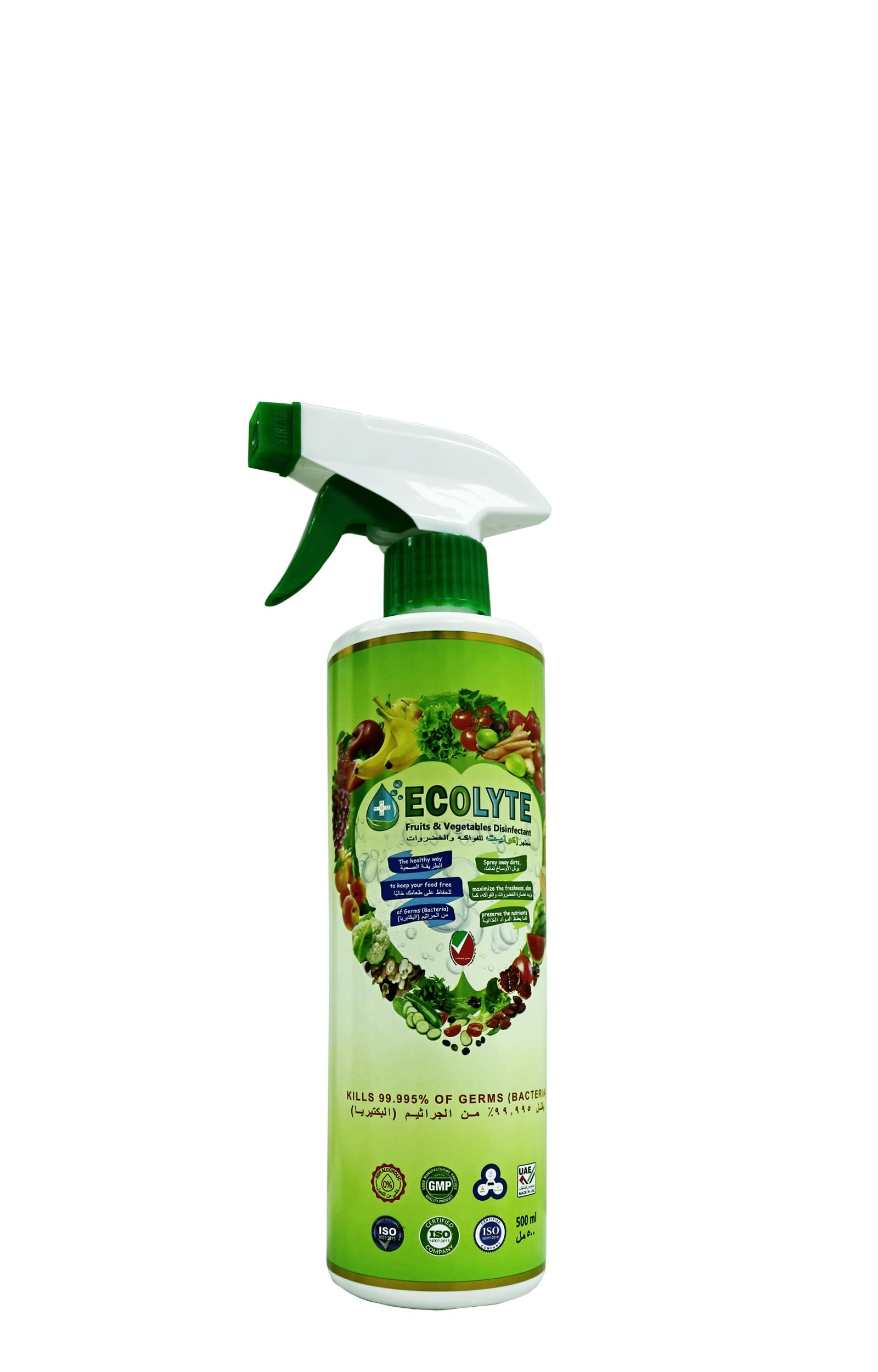 Buy Ecolyte Disinfectant Spray and Food Sanitizer (500ML) Organic