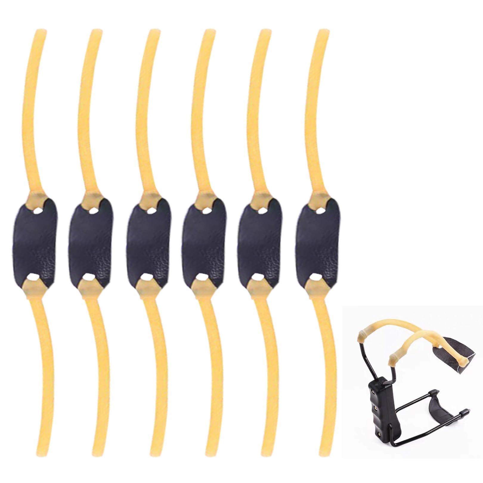 6 Stück Steinschleuder Gummi für Schleuder Gummi Ersatz Zwillen Gummi Slingshot Gummimodell Rubber für Erwachsene Zwille FüR Erwachsene Steinschleuder Profi für Jagd Zwille Steinschleuder Profi Jagd