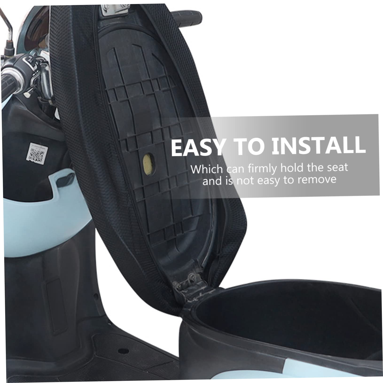 SOLUSTRE 4pièces Housse De Siège Respirante Et Antidérapante Solaire pour Électrique Et Scooter Coussin De Selle Élastique Et Ajustable Couverture pour Confort De Conduite Toutes