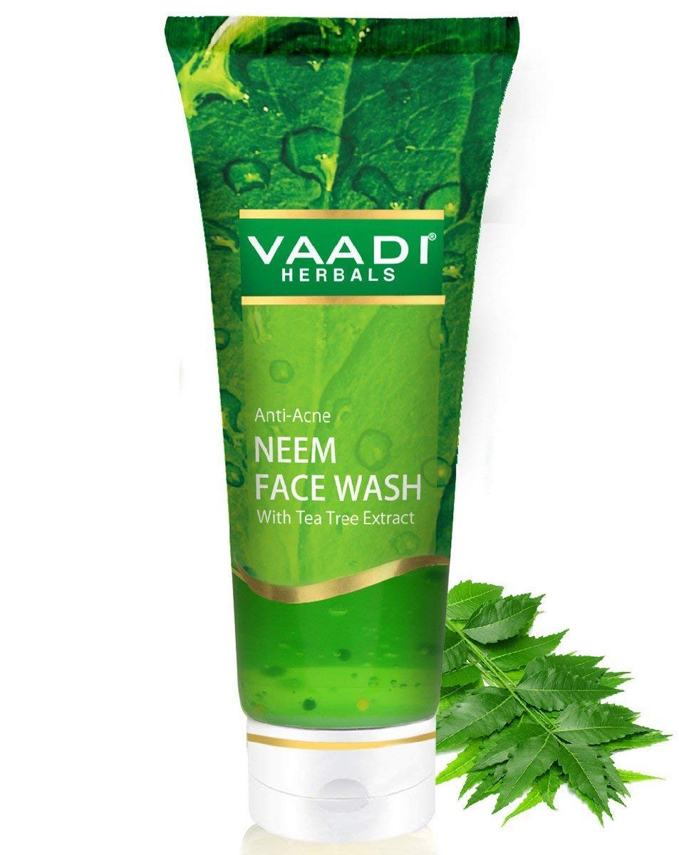 Glamorous Mart - Vaadi Herbals Anti Acne Neem Face Wash with Tea Tree Extract, 60g