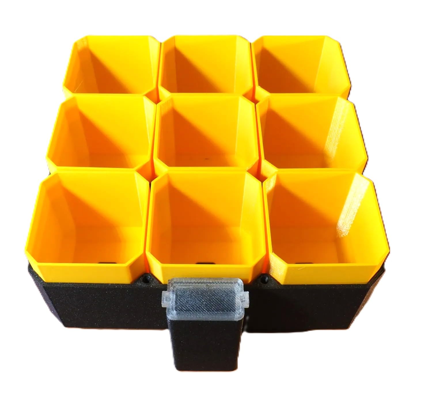 Saatgut-Starterschale mit Deckel - 9-Zellen-Starter-Kit mit Wasserspeicher | Mini-Gewächshaus für den Innenbereich zur Keimung - Wiederverwendbare PETG-Samen-Startschale für Erde oder Hydrokultur (3x3
