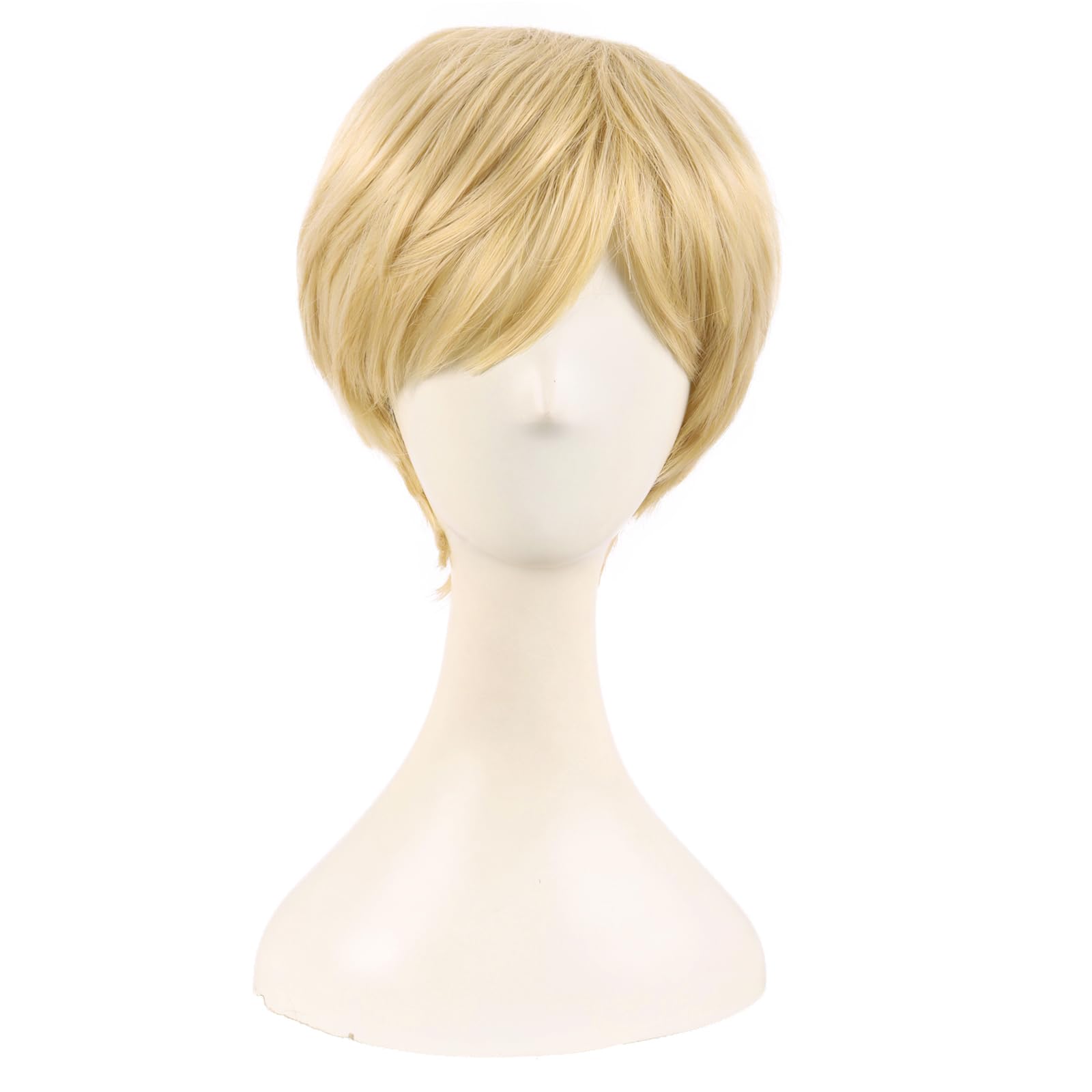 MapofBeauty 10 Inch Fashion Women Natural Short Curly Wig, Mixed Golden