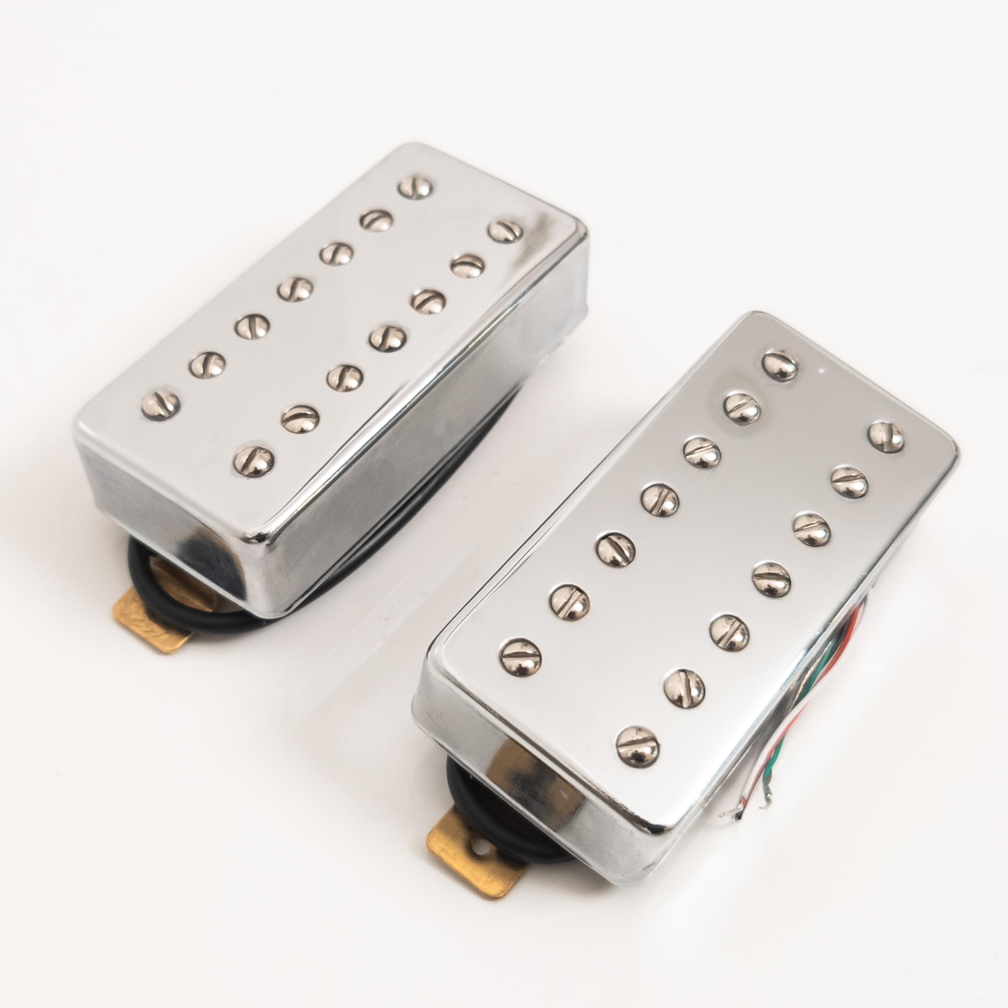 Set di pickup Humbucker a 7 corde per chitarra elettrica, pickup professionali ad alto rendimento con coperture in metallo cromato, cablaggio a 4 conduttori, set di pickup per collo e ponte, adatto