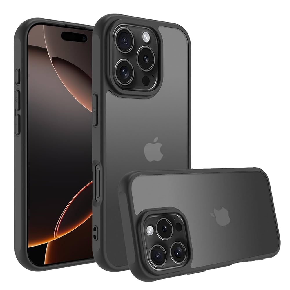 ajew B&C PVC case iPhone16Pro ブラック　black Amazon.com: GROZHJAL iPhone 16 Pro Case Slim Black