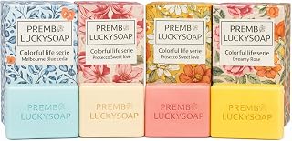 ModernDesignsPro Essential Oil Soap Gift Set: 4 Handmade Moisturizing Aromatherapy Bars in Christmas Box