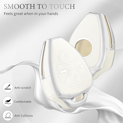 Miniatura 9 de OFFCURVE Funda para llavero de automóvil Toyota, funda para llave de automóvil para Toyota 2009-2016 VenzaCamry 2007 2008 2009 2010 2011Corolla