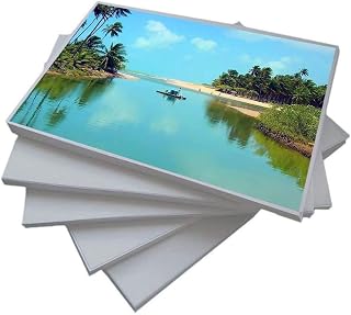 Papel Fotográfico A4 135g Glossy Branco Brilhante Resistente à Água / 200 folhas
