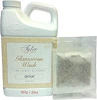 Vista 6 de Tyler Glam Wash - Detergente para ropa, Diva, líquido, 4 onzas líquidas, caja fuerte HE con bolsa para secadora h1