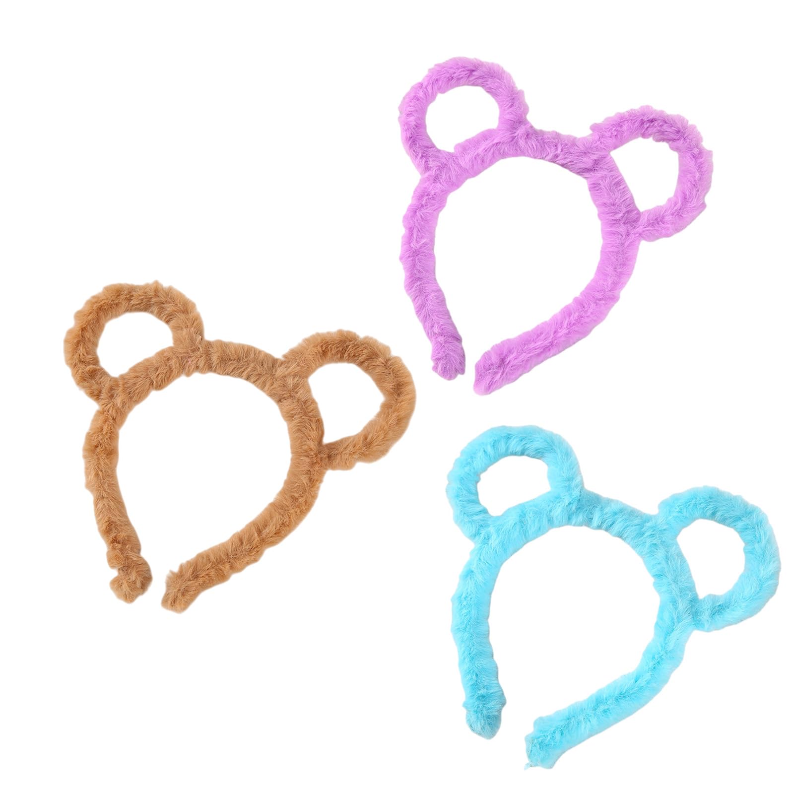 Maxtonser Plush Bear Headbands Adjustable Hairbands For Cosplay Festival Gatherings Themed Parties Halloween Accessories