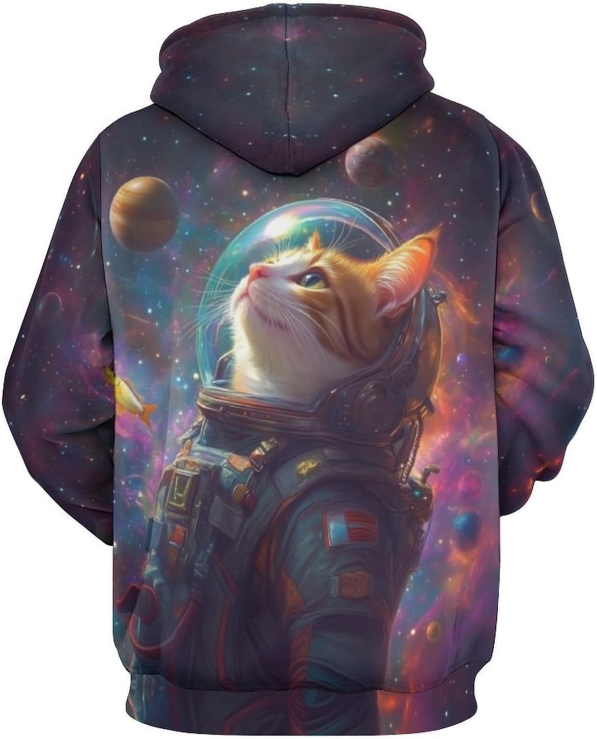 Unisex 3D Digital Print Sweatshirts Hooded Top Galaxy Pattern Pullover Hoodie - Image 4