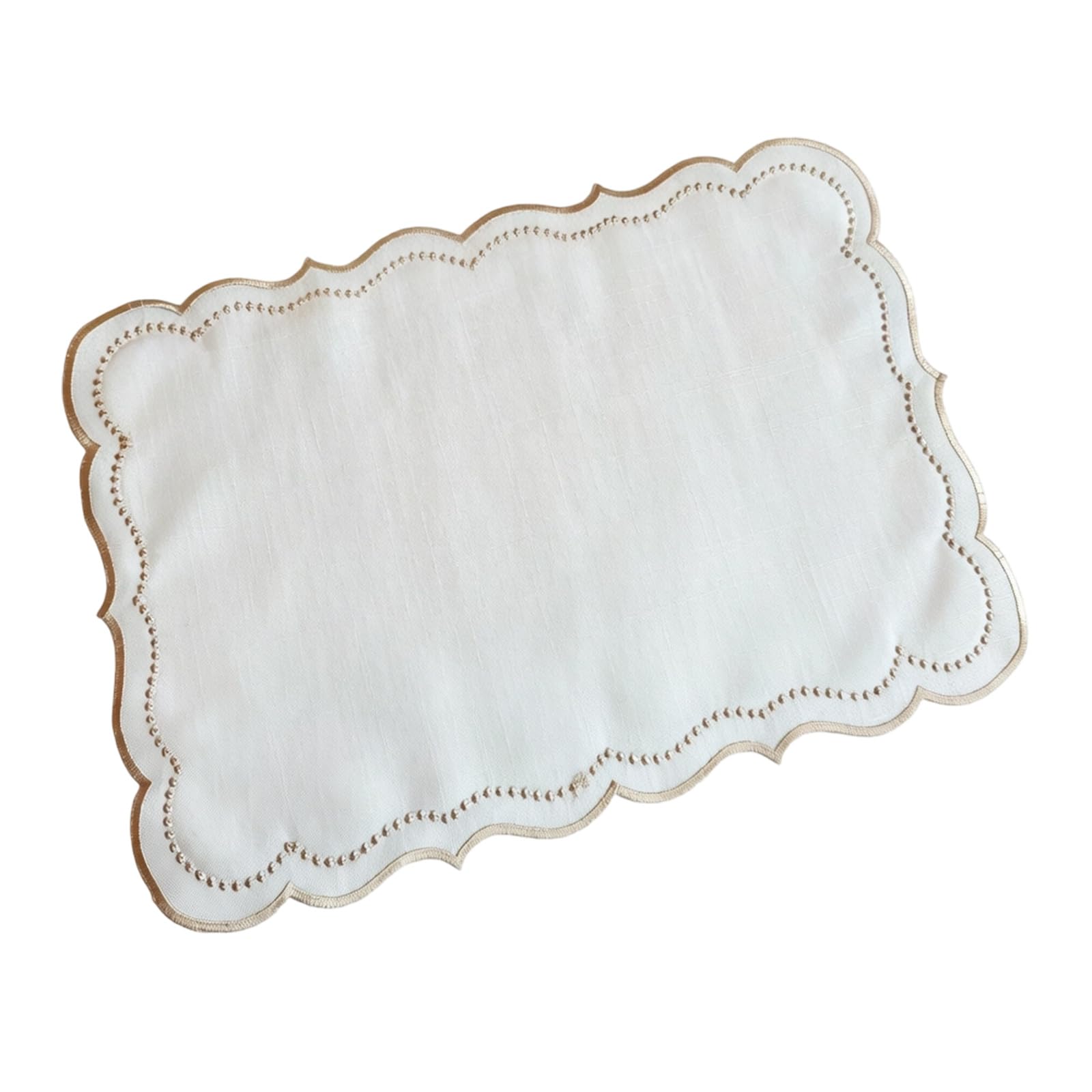 Premium Embroidery Table Placemat Stylish Rectangular Shape Place Mat for Home Decoration and Daily Meals Polyester Dining Table Mat