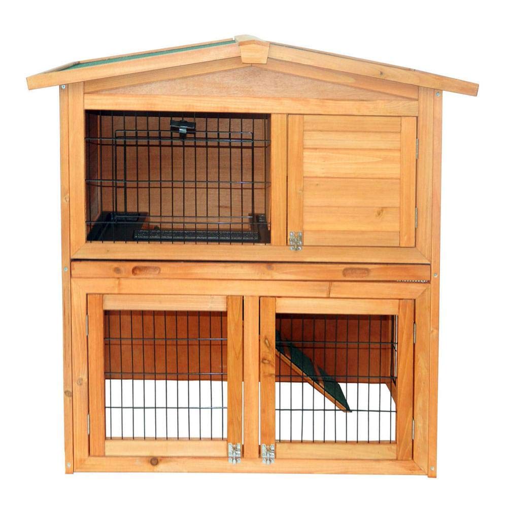 Buy Grfamily 40 Inch Pets House Triangle Roof Waterproof Wooden Rabbits