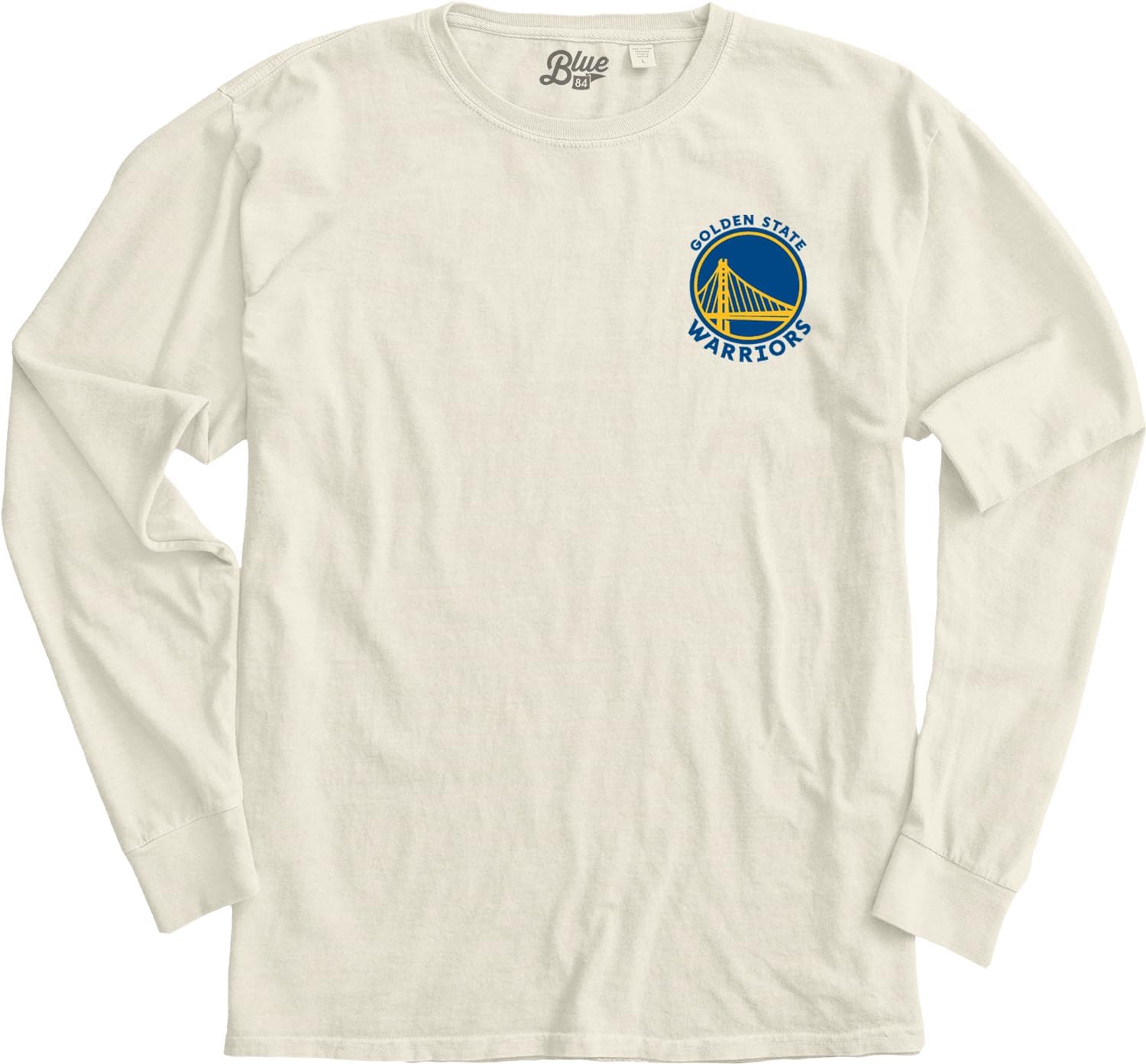 Blue 84 NBA Unisex-Adult NBA Officially Licensed Long Sleeve T-Shirt Ringspun Front/Back Ivory - Image 4