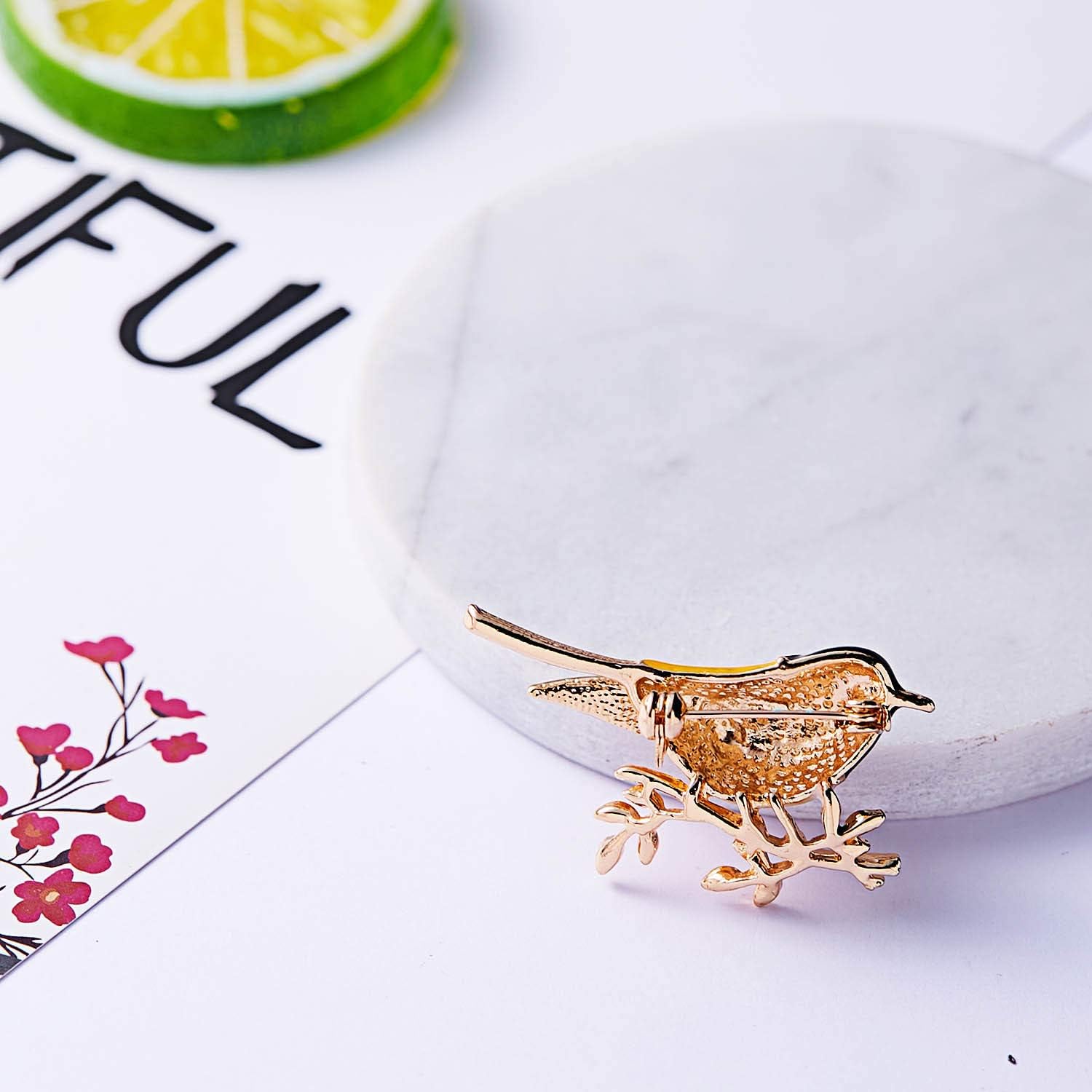 Fashion Cute Crystal Swallow Brooches Pin Bird Shape Corsage Jewelry (3PCS)
