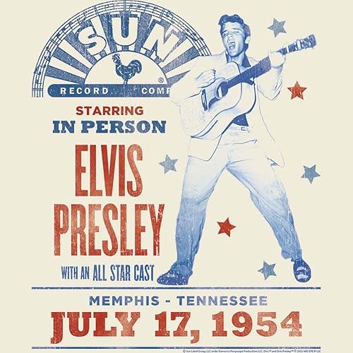 Miniatura 2 de American Classics Elvis Presley King of Rock n Roll Sun Records Presents 1954 Adult Short Sleeve Concert Graphic Tees