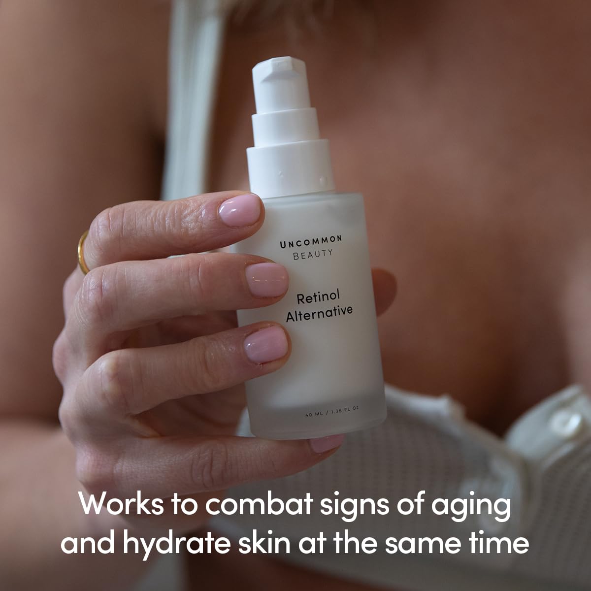 Uncommon Beauty Retinol Alternative with Bakuchiol and Niacinamide - Gentle Anti-Aging Face Serum - Reduces the Look Of Fine Lines and Wrinkles - All Skin Types, Vegan, Cruelty Free, 1.35 Fl OZ - Image 2