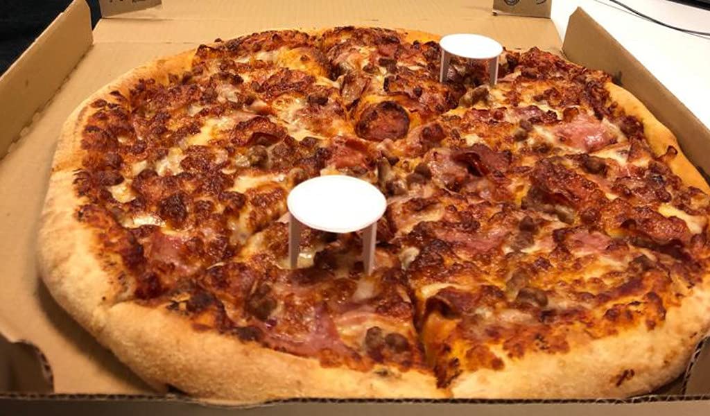 B Balsat Contenitori per Pizza in Plastica Bianco 1000 Pezzi