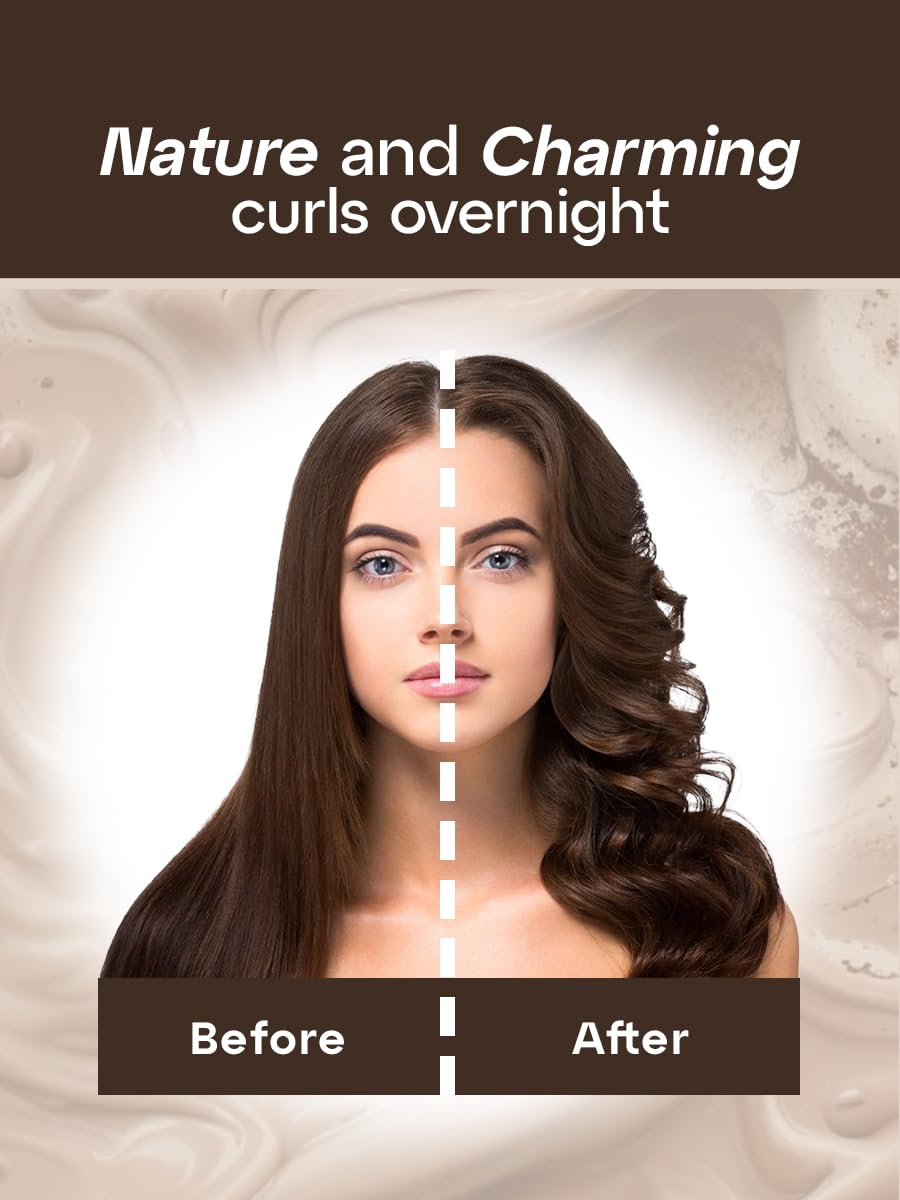 Soft Foam Velvet Hair Curlers for No Heat Overnight Curls-Large Blowout Rods for Restful Sleep Styling