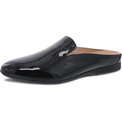 Dansko Lexie Slip-On Mules for Women - Comfortable Flat Shoes with Arch Support - Versatile Casual to Dressy Footwear - Lightweight Rubber Outsole