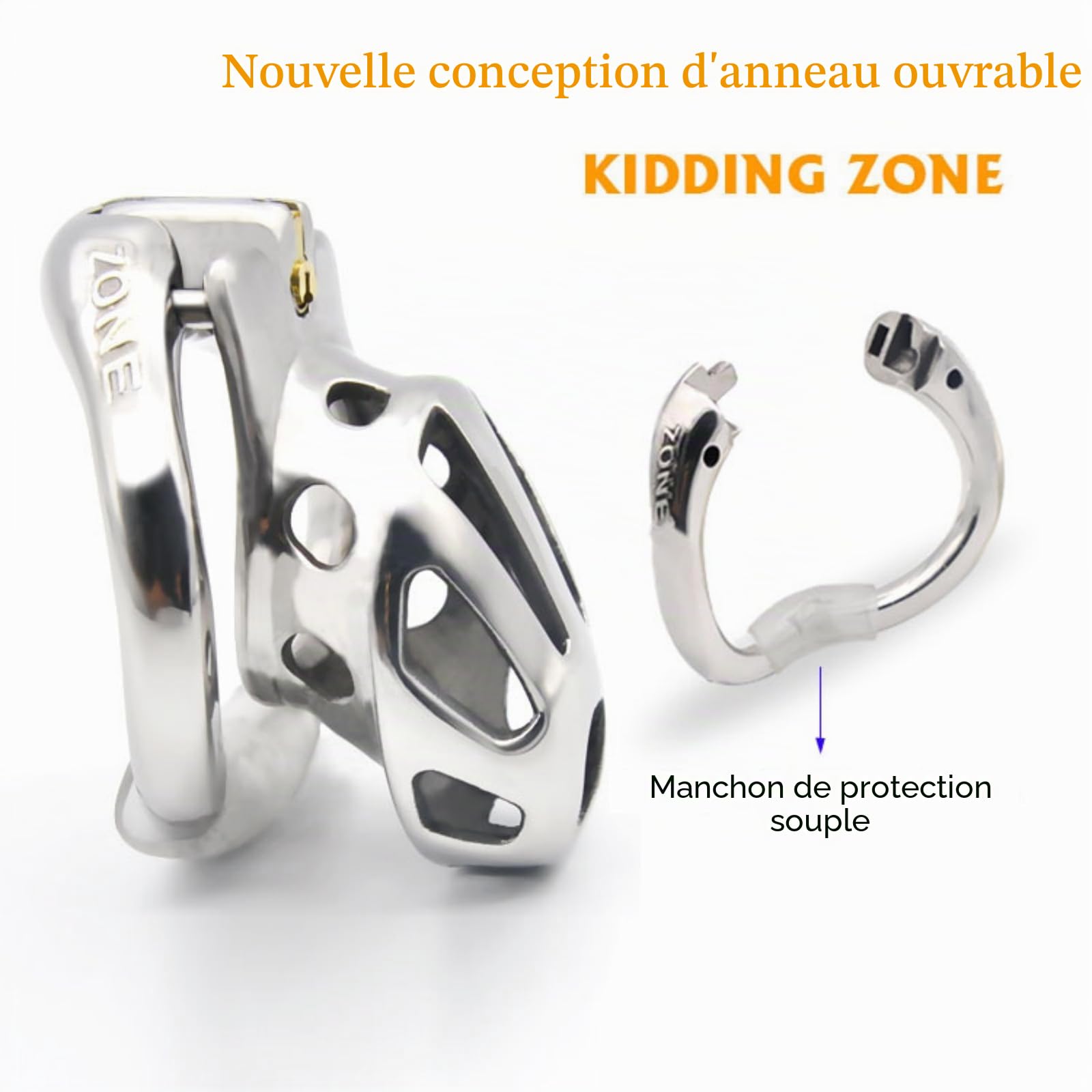 Cage d'exercice pour Homme en métal et en Acier Inoxydable A102(L) (43mm)