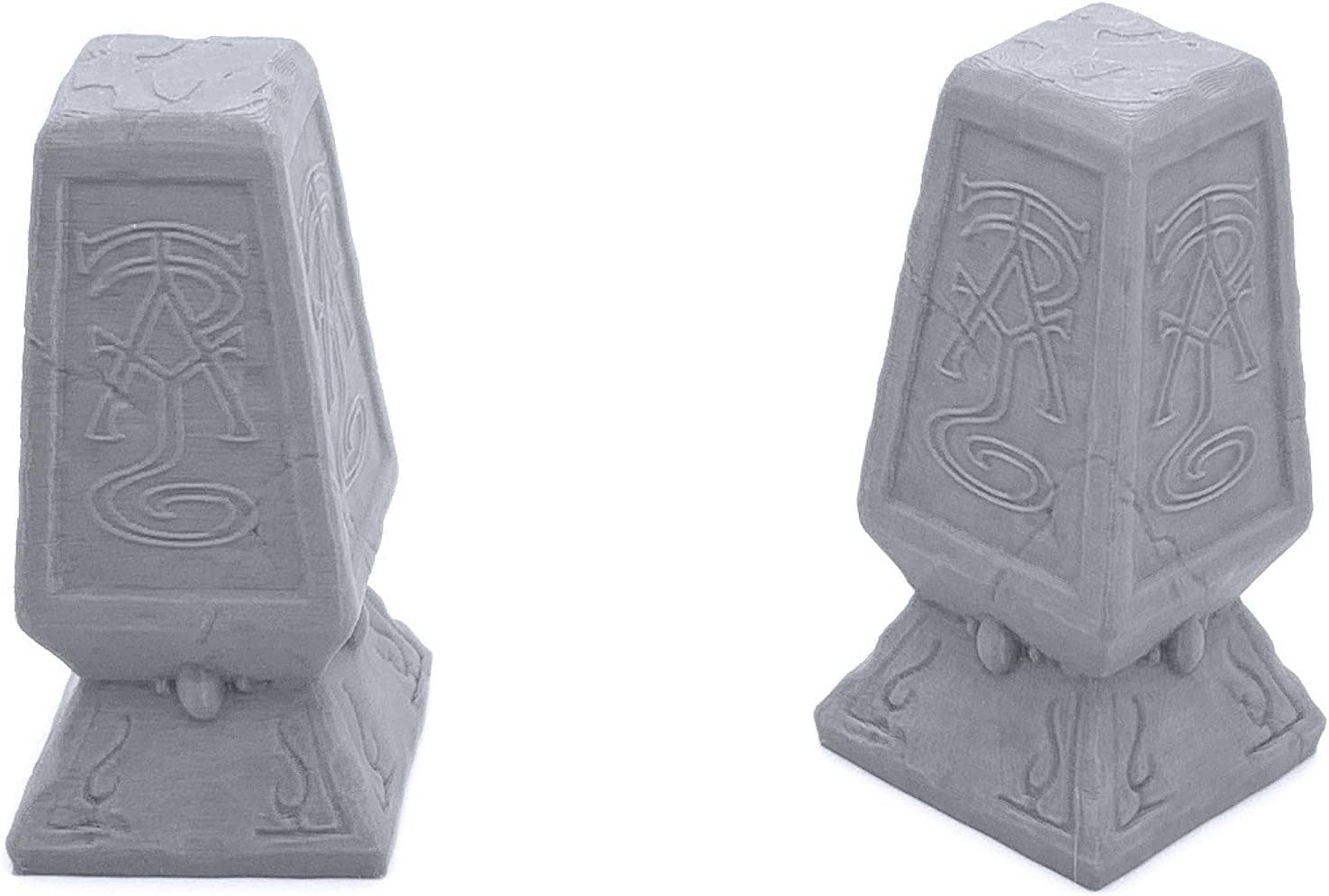 EnderToys Elven Waystones by Makers Anvil, 3D Printed Tabletop RPG Scenery and Wargame Terrain for 28mm Miniatures