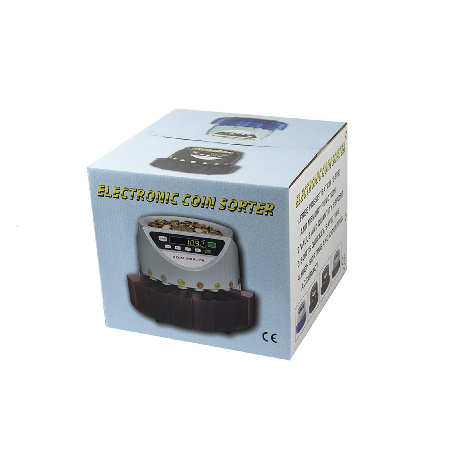 Liczarka do Pieniędzy Bill Counter Machine Blue mieszany SORTER EURO MONET DLA EUROLATYCZNY MACKI MONEKTÓW Z LUDZENIEM 8 Money Tube(Thailand)