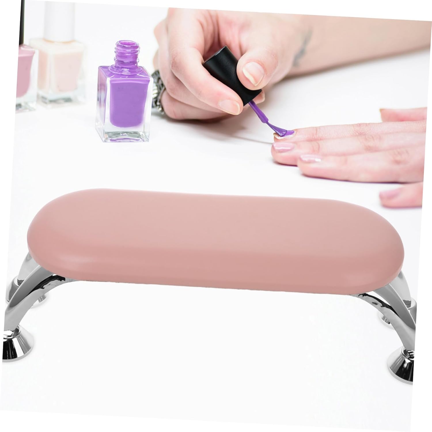 Nail Arm Rest Holder Ergonomic Manicure Hand Pillow for Nail Salons Compact and Portable Design Durable Nail Salon Accessory for Comfortable Nail Art Sessions