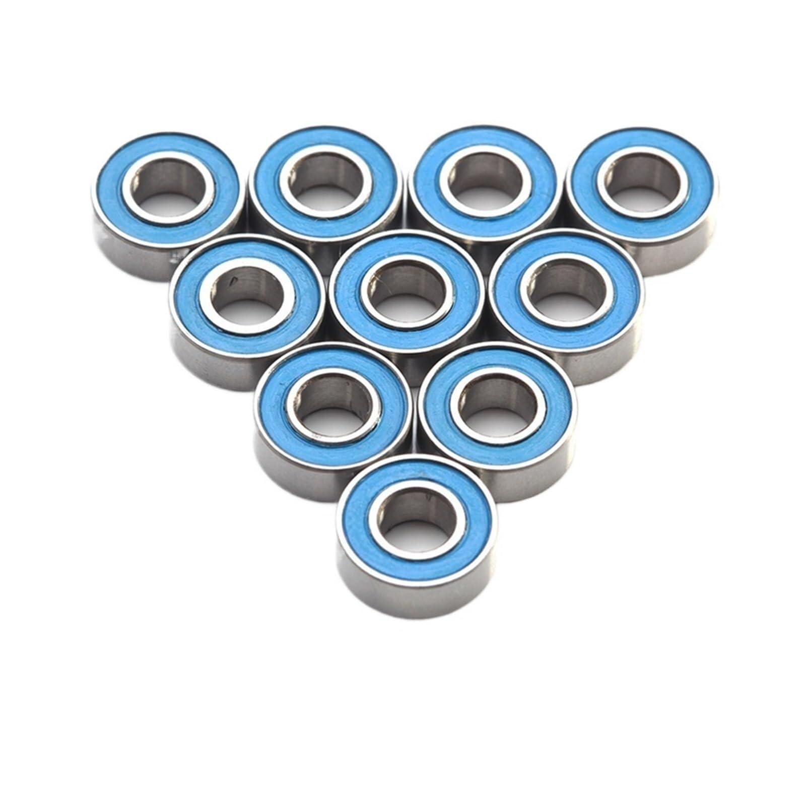 Łożysko, Łożysko MR115RS ABEC-3 (10 szt.) 5X11X4 mm Miniaturowe łożyska kulkowe MR115-2RS Niebieskie uszczelnienie MR115 2RS