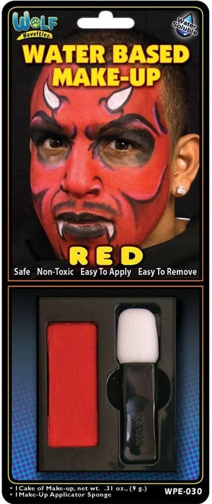 Wolf Novelties Red Water Based Make-Up