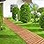 Tangkula 8 ft Roll-Out Garden Pathway, Outdoor Straight Walkway W/Steel Wire & Anti-Slip Texture, Wooden Boardwalk for Garden, Backyard, Seaside, Beach, Wedding, Party, Pathways (22" Wide)