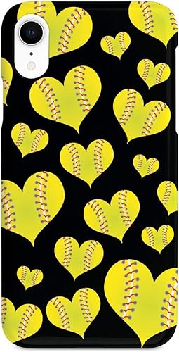 Miniatura 10 de Inspired Cases - Funda compatible con iPhone 13 Pro Max - Funda protectora con textura 3D para Apple iPhone 13 Pro Max - Patrón de corazón de sóftbol