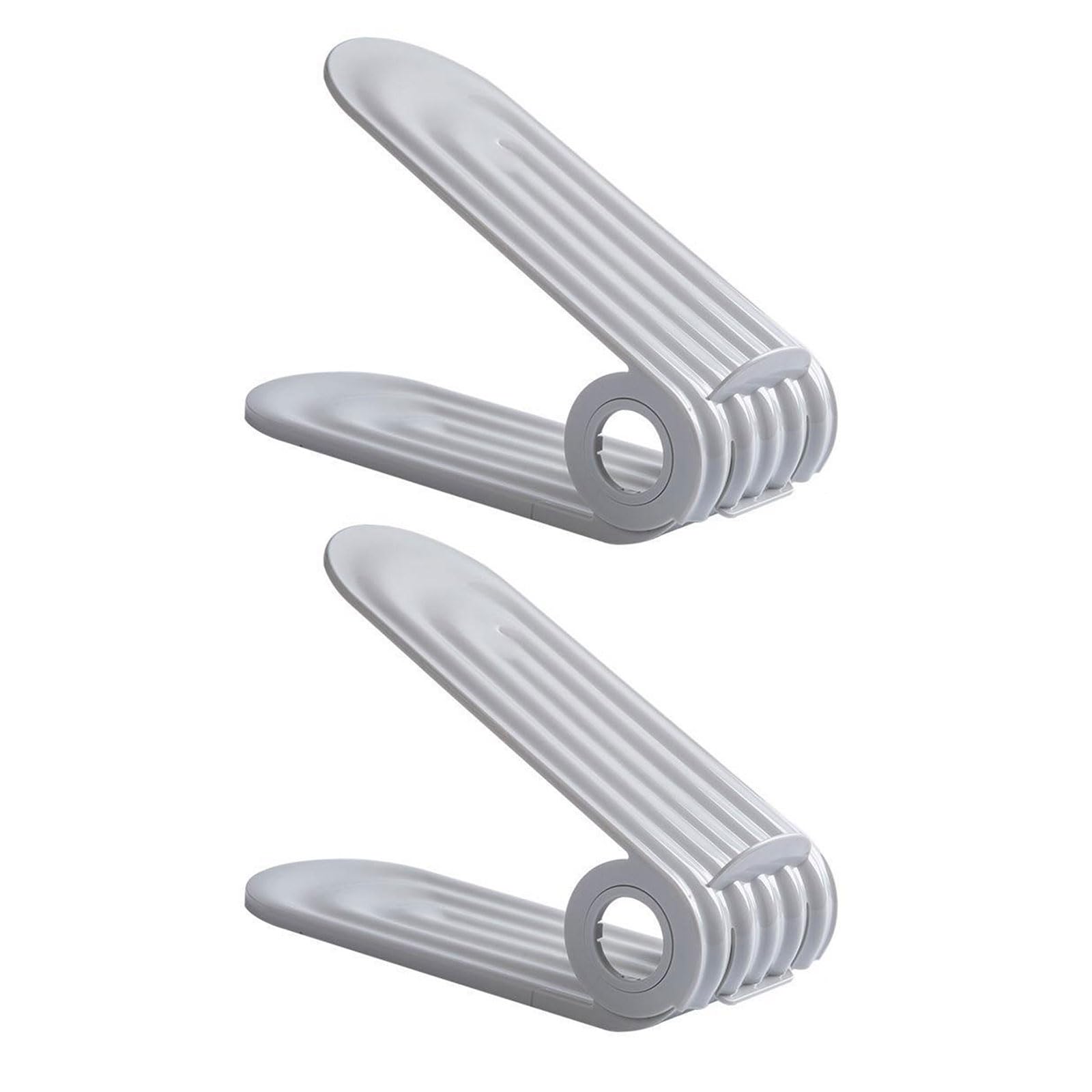 Organizzatore Per Scarpe A Doppio Strato - 4 Pezzi Antiscivolo - Portascarpe Salvaspazio Per Armadio E Camera - Foto 7