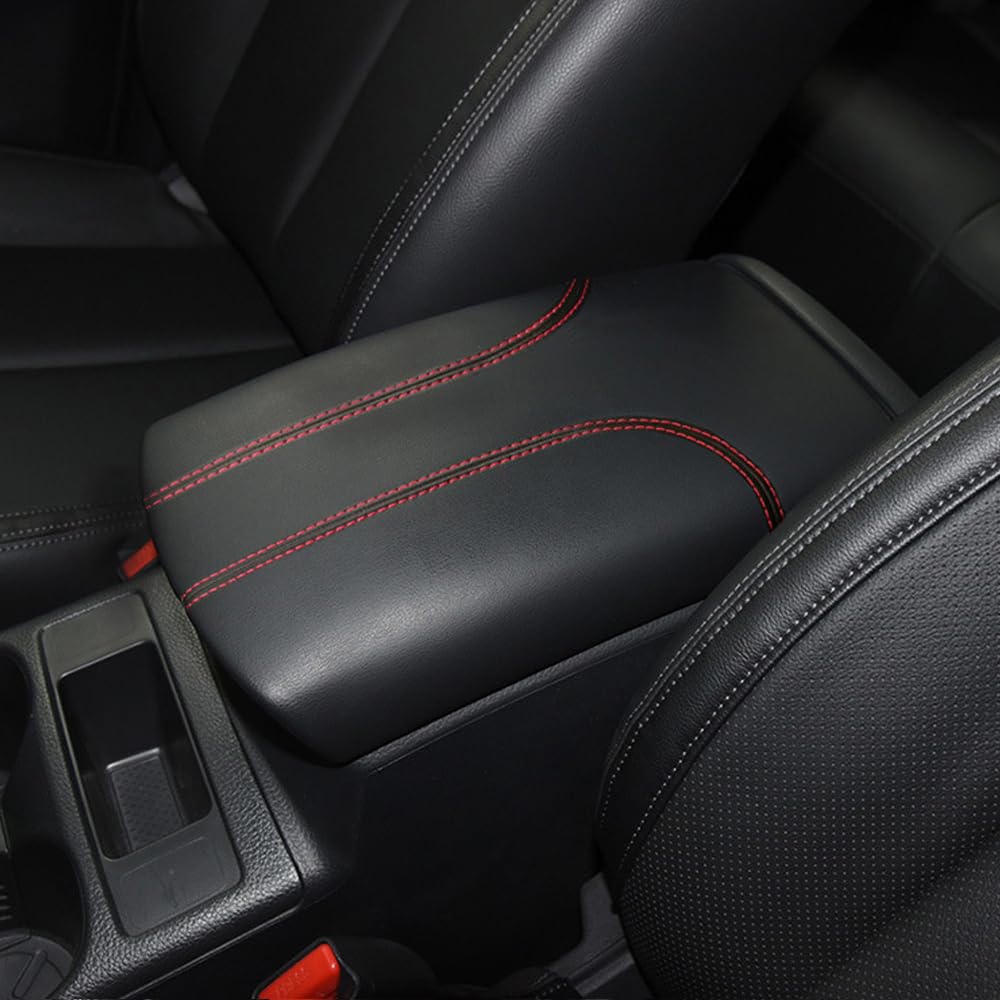 WENINETIES Armrest Covers for Nissan X-Trail 2017 2018 2019 2020 2021, Arm Rest Car Centre Console,Red