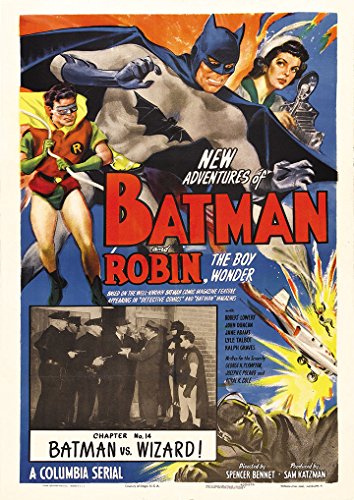 Image of OMG Printing Vintage Batman And Robin Movie Film A4 Poster Print Picture Satin Photo Paper