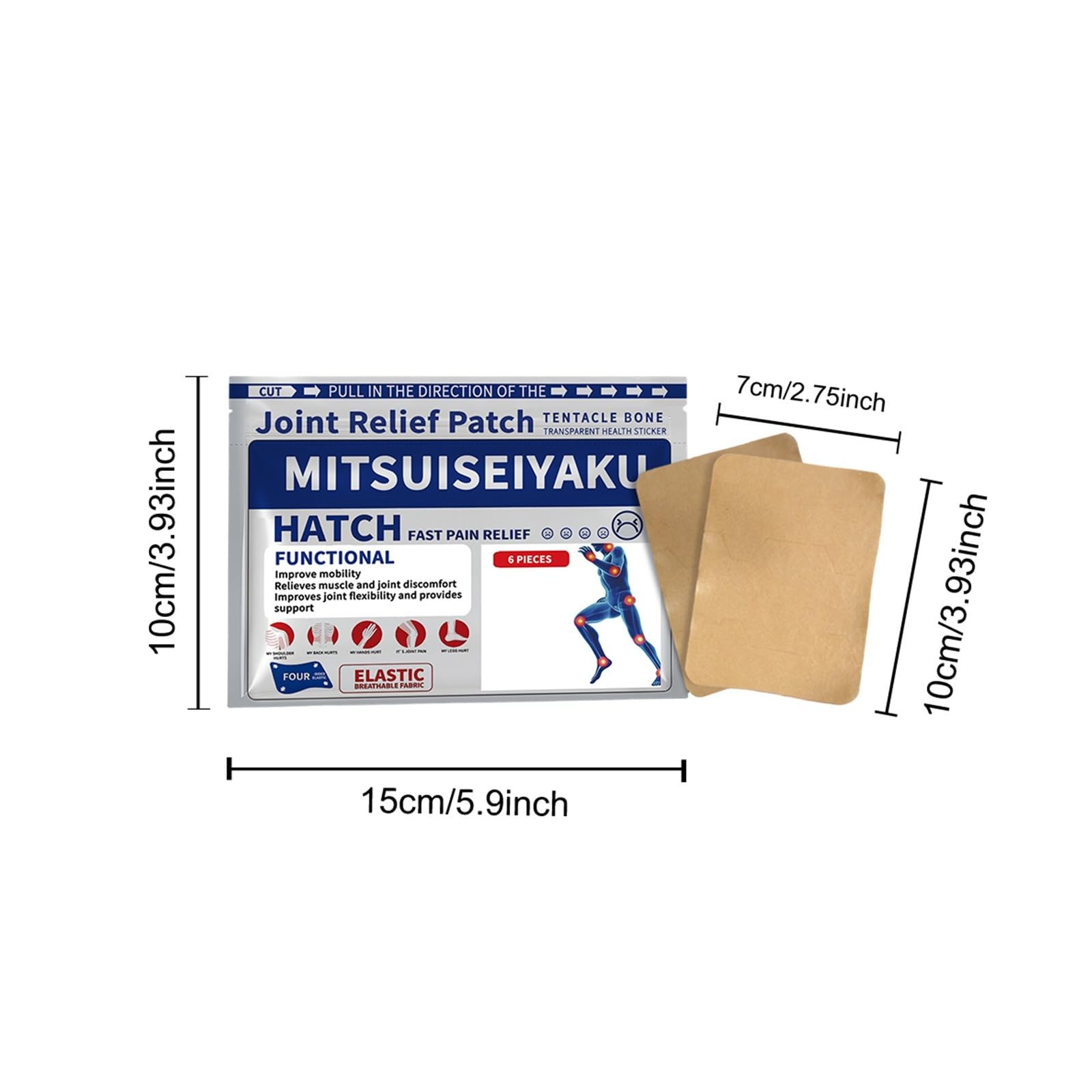 Patch Chauffant Dos Genoux - Soulagement Douleurs Articulaires Naturel