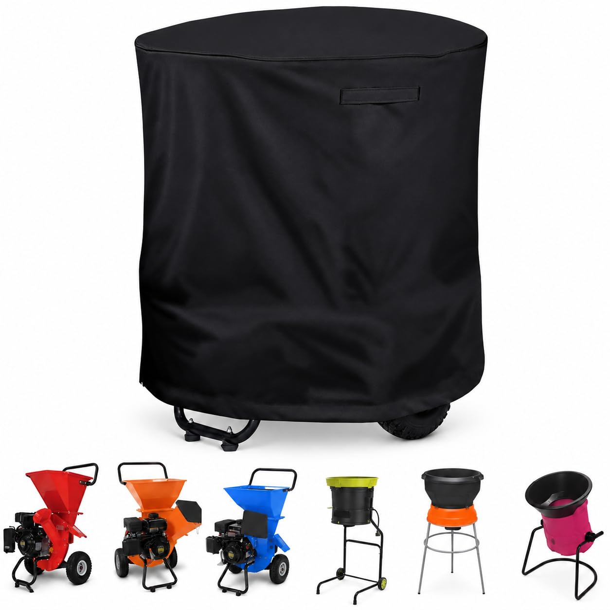 Gartenhäcksler-Abdeckhaube für Bosch AXT Rapid 2200 2004-Present, Wasserabweisende Oxford-Hülle mit Griff für Holzhäcksler, Garage und Geräteschuppen