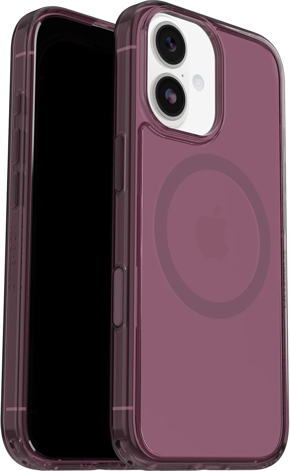 OtterBox Symmetry Series Clear MagSafe funda para iPhone 17, Testada 3x con los estándares Militares anticaídas, Transparente/Rosa + OtterBox Glass Protector de Pantalla de Cristal Templado