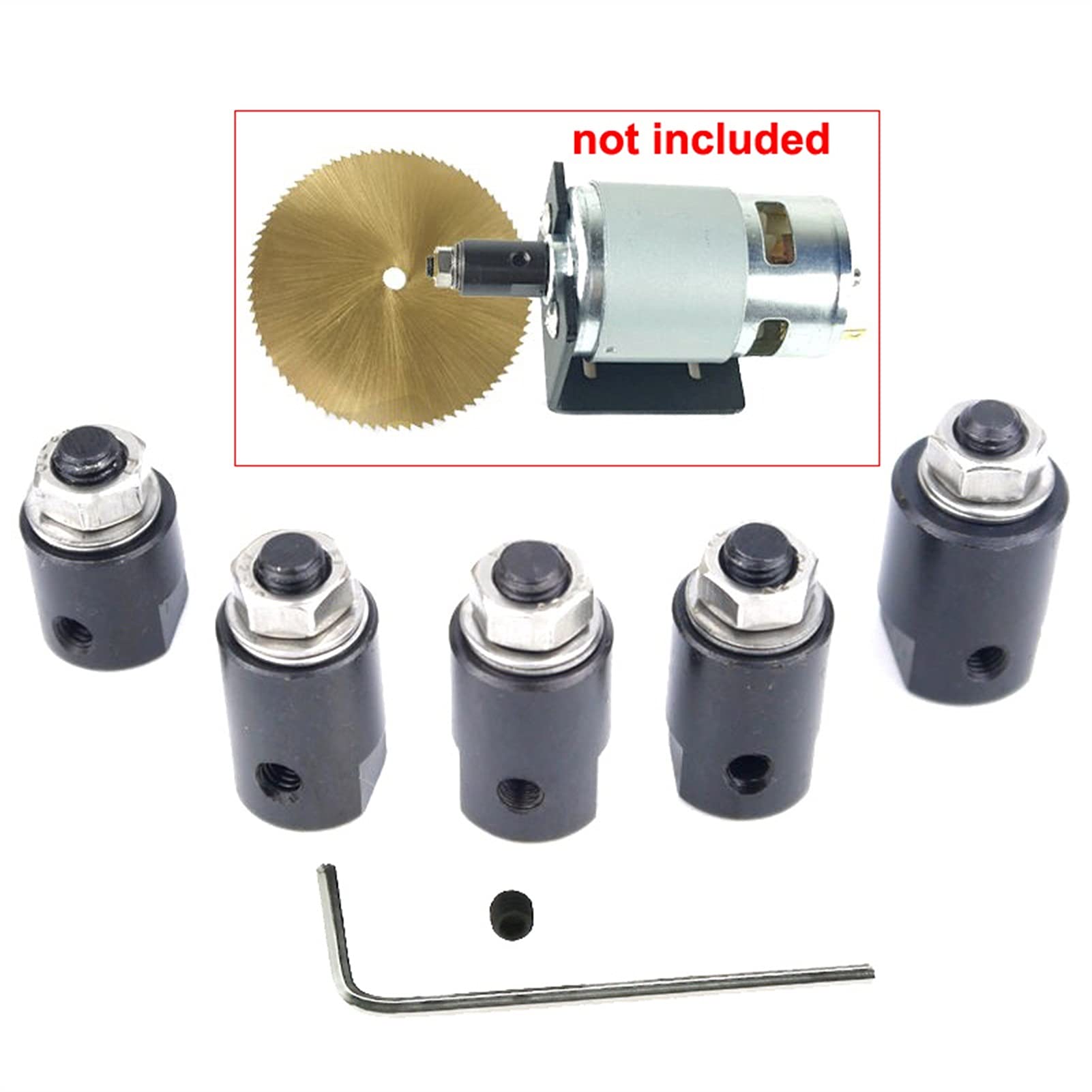 WAAZVXS Coupler for Motor Shaft Adapter Saw Blade Coupling Joint Connector Coupler Sleeve Steel (Inner Diameter : M6 8mm)