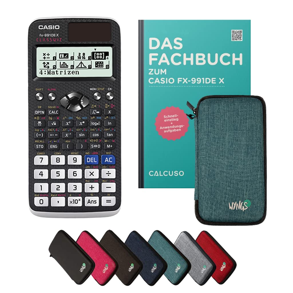 Calcolatrice Scientifica Casio FX-991CW - 540 Funzioni, Display Naturale, Con Cover Basket