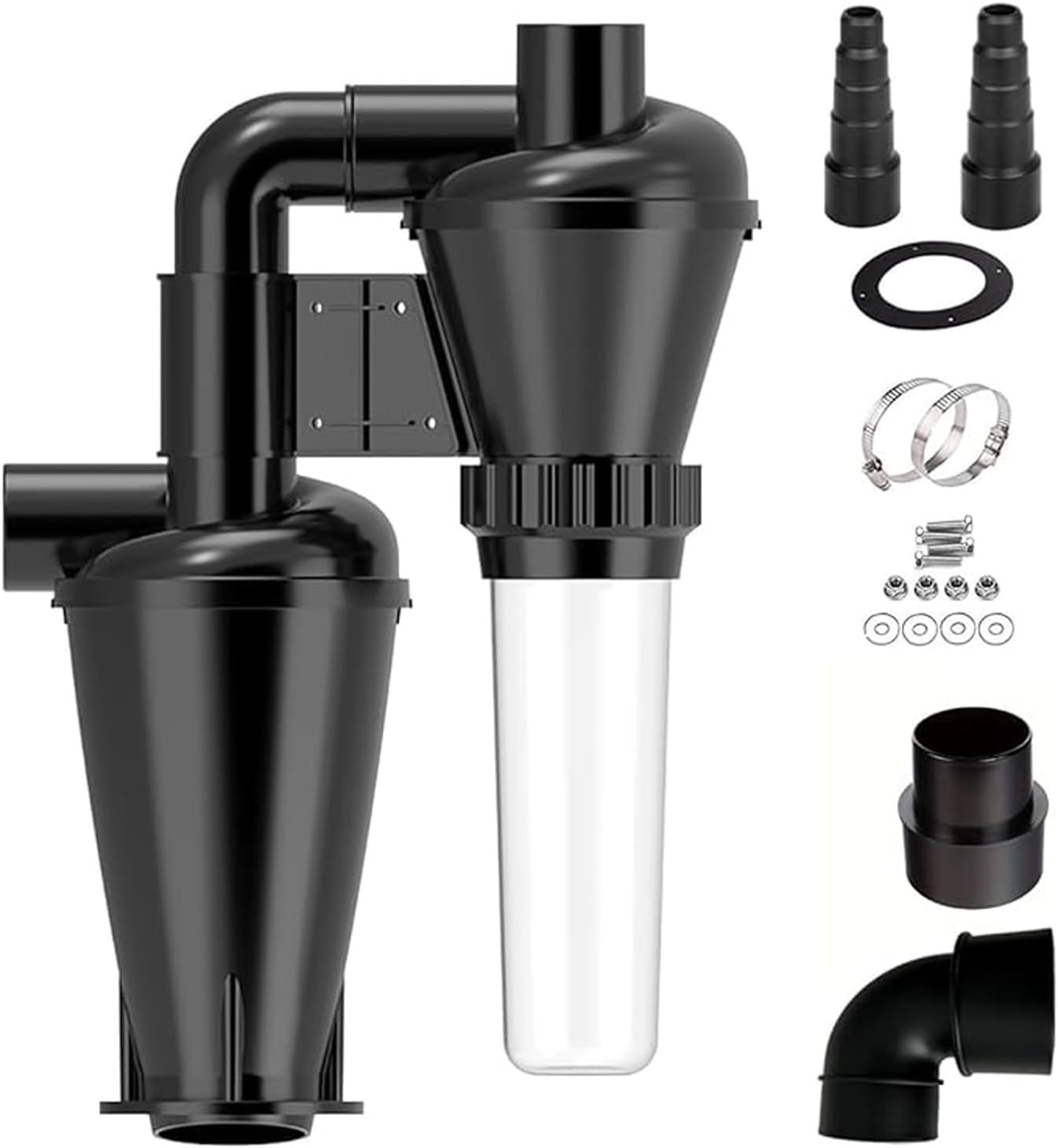 Cyclone Dust Collector, DIY Turbocharged Industrial Separator, Highly Efficient Dust Removal Suitable for All Occasions
