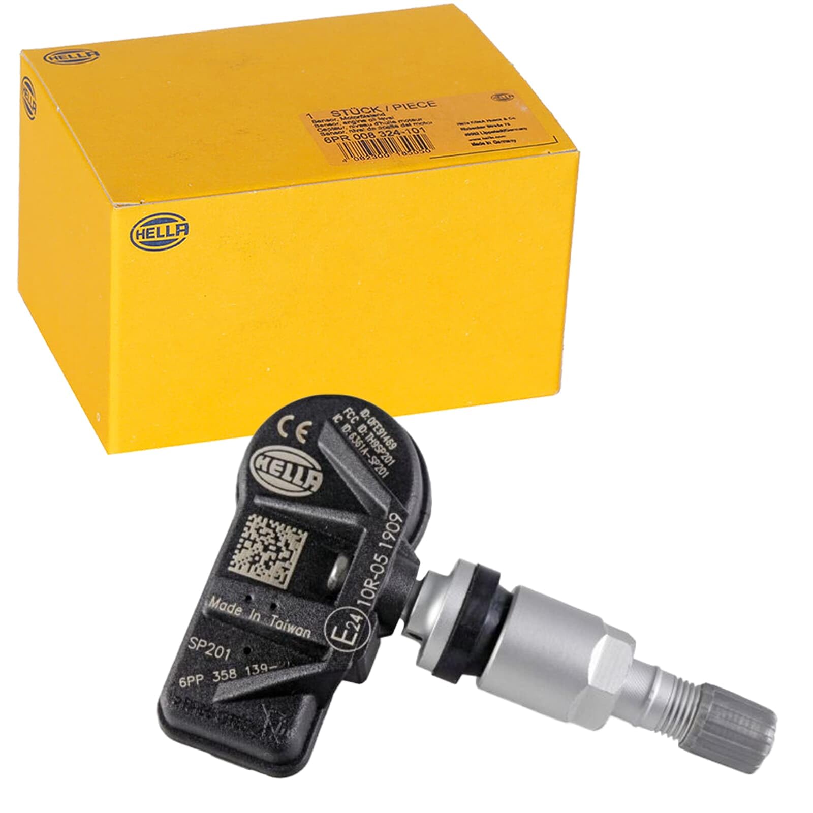 HELLA 6PP 358 139-111 Radsensor, Reifendruck-Kontrollsystem | Kompatibel mit: GENESIS G90/G90L, HYUNDAI ELANTRA VI Stufenheck, i30, i30 FASTBACK, i30 Hatchback Van, i30 Kombi