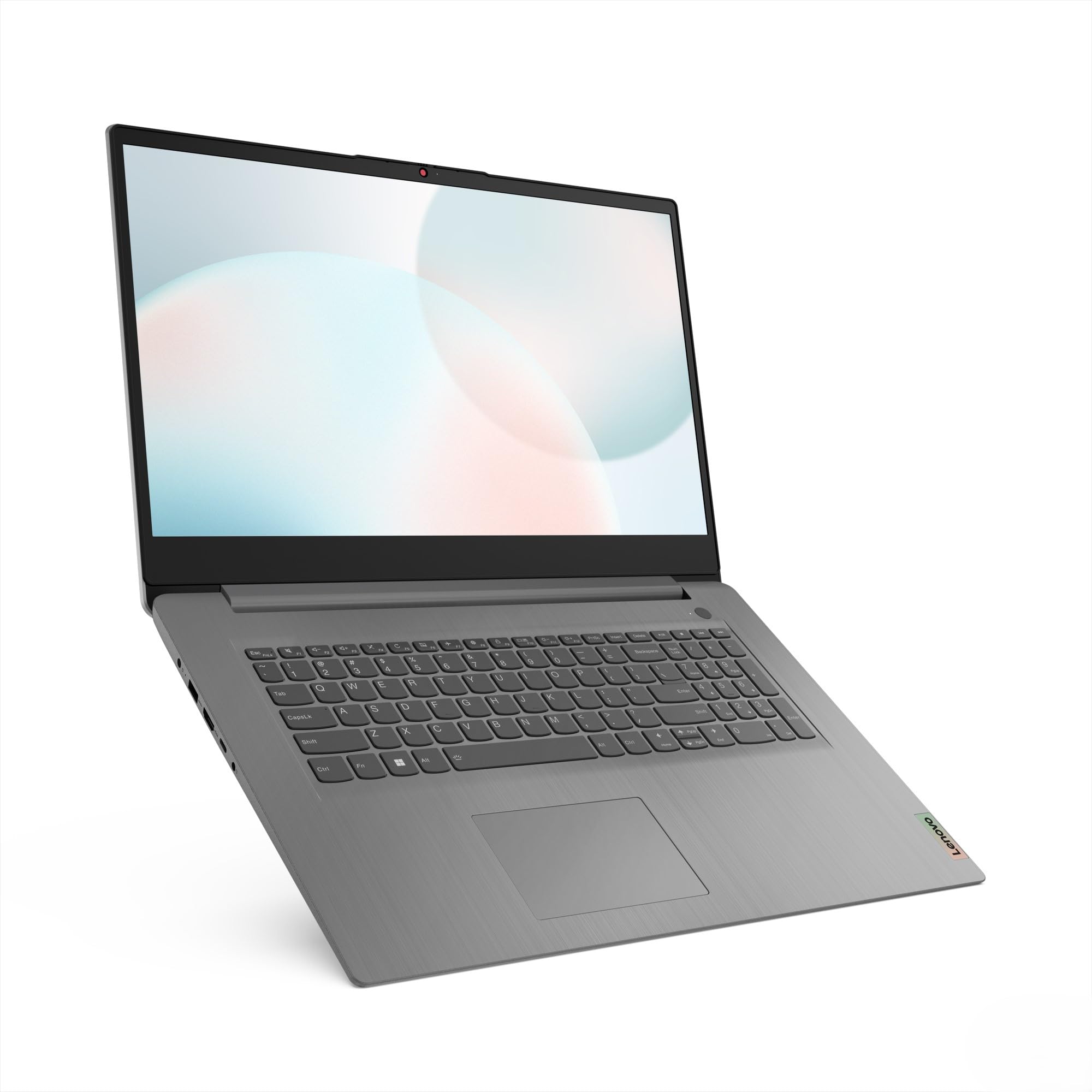 Lenovo IdeaPad 3 Laptop | 17.3" HD+ Display | AMD Ryzen 5 | 8GB RAM | 512GB SSD | AMD Radeon Grafik | Windows 11 | QWERTZ | Artic Grau | Kameraschutzabdeckung | 3 Monate Premium Care