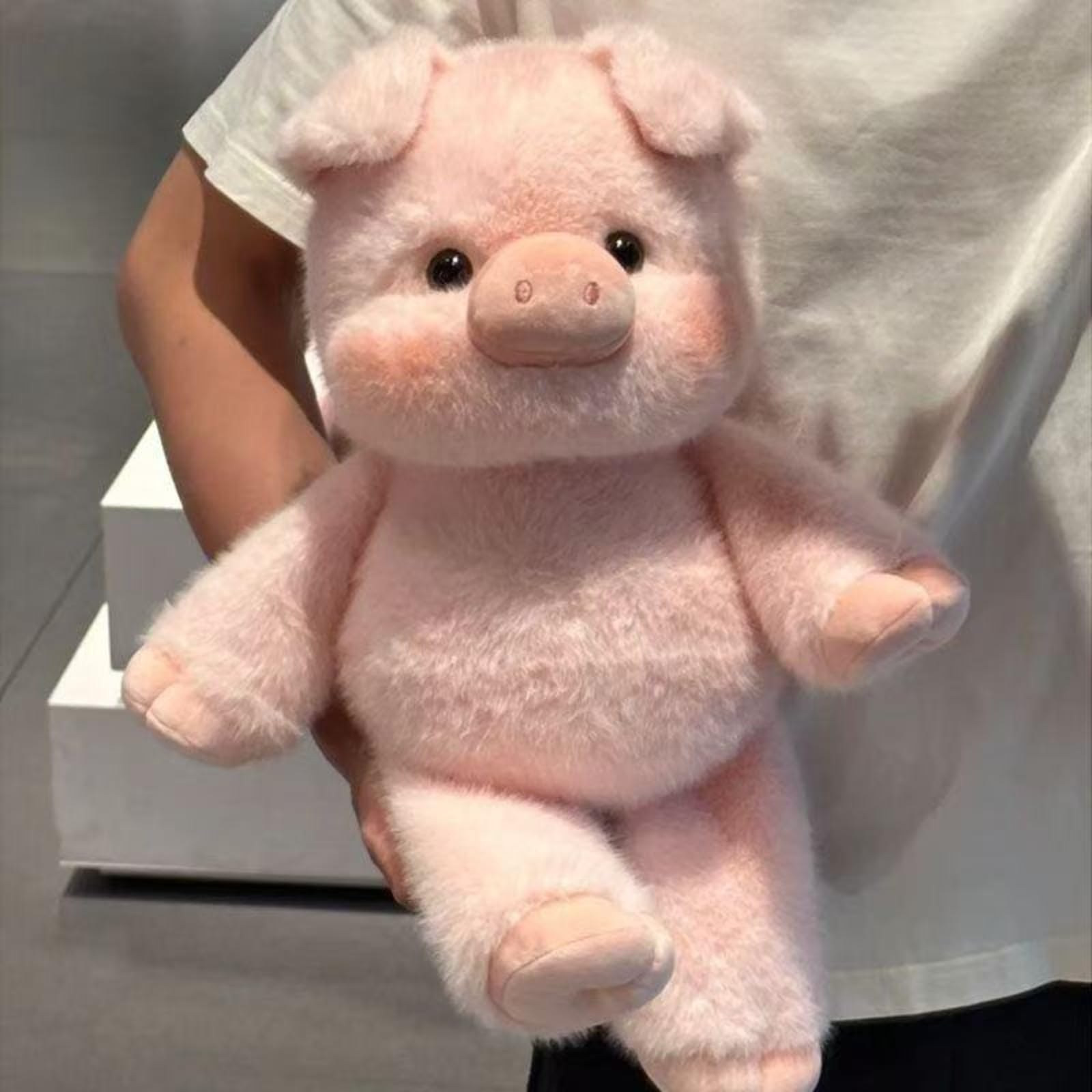 JORCEDI Pig Soft Toy, Pink Pig Plush Toy, Soft, Safe Cuddly Toy,Kawaii Cuddle Pillow, Gift for Boys and Girls, Home Decoration (60cm,Pink)